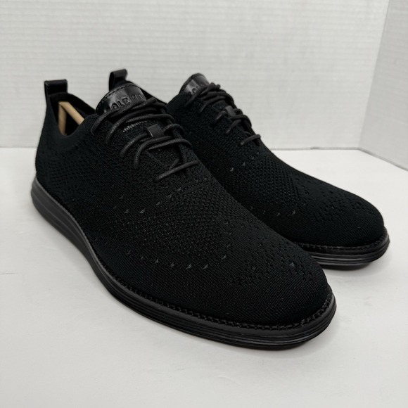 Cole Haan Men's Original Grand Stitchlite Wingtip Black/Black US 9.5 M C28443 - Picture 1 of 10